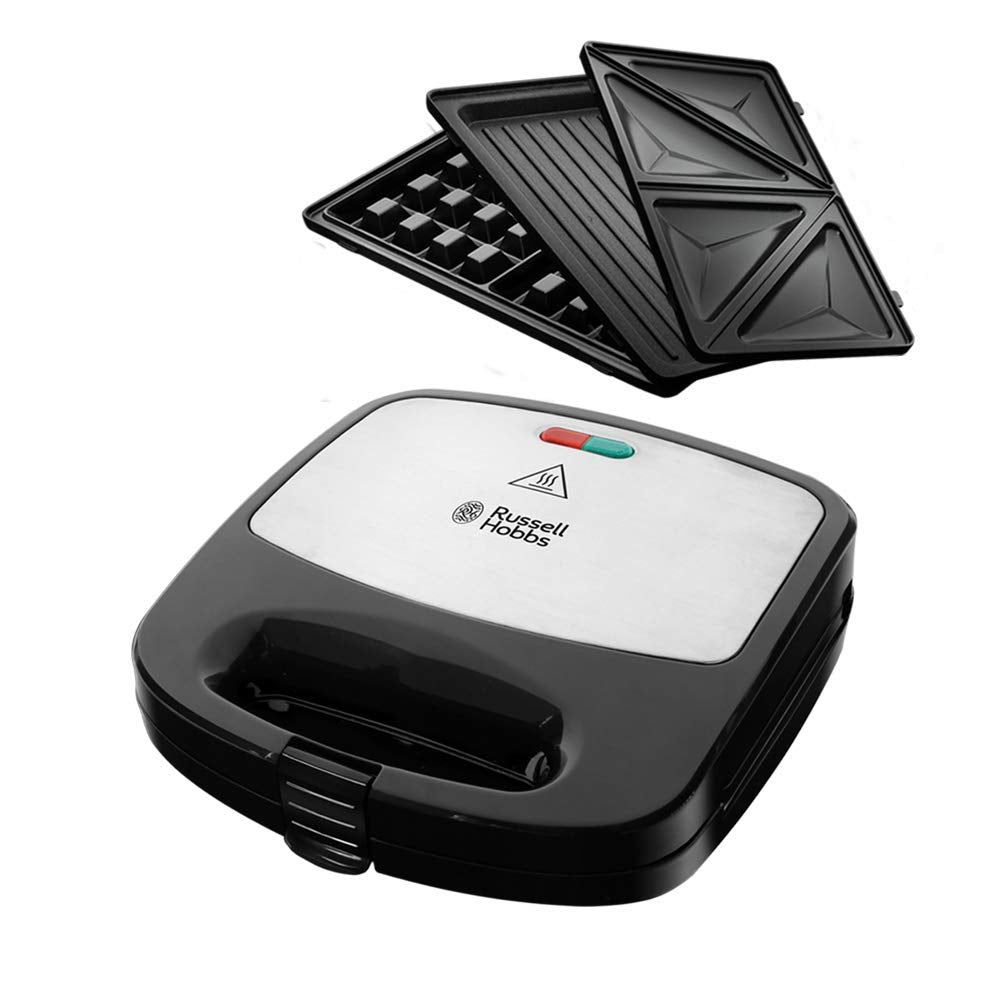 Russell Hobbs 3-in-1 Multifunktionsgerät Fiesta – Sandwichmaker, Waffeleisen & Kontaktgrill