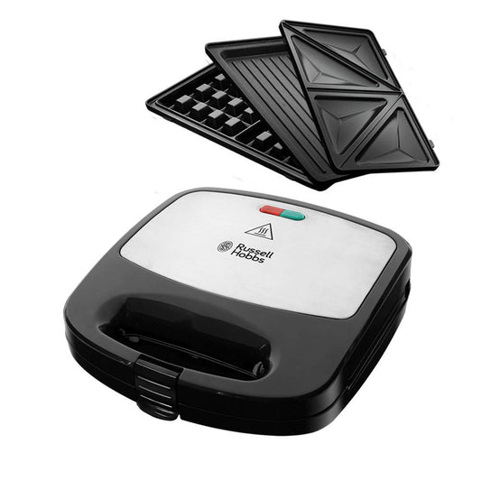Russell Hobbs 3-in-1 Multifunktionsgerät Fiesta – Sandwichmaker, Waffeleisen & Kontaktgrill